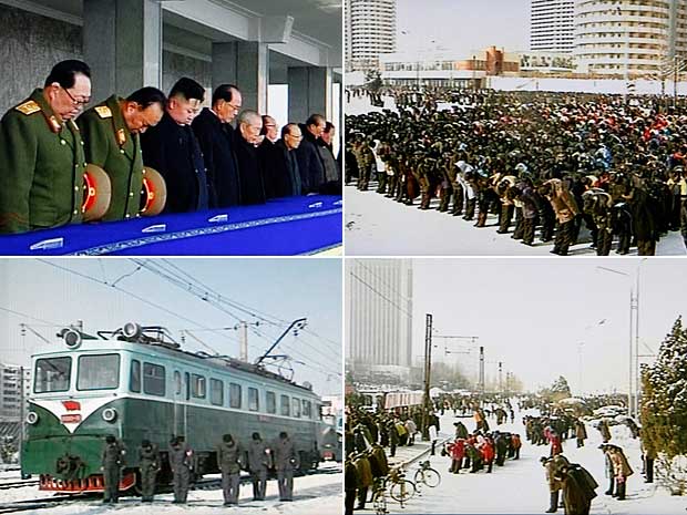 Três minutos de silêncio encerram funeral de Kim Jong-il. (Foto: AP Photo)