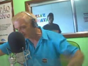 Assalto à rádio comunitária em Canoas, RS (Foto: Reprodução / CS Rádio FM)