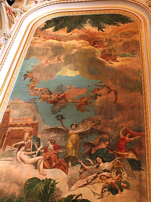 'Olimpo dos Artistas' é uma pintura em perspectiva de Domenico de Angelis (Foto: Frank Cunha/G1 AM)