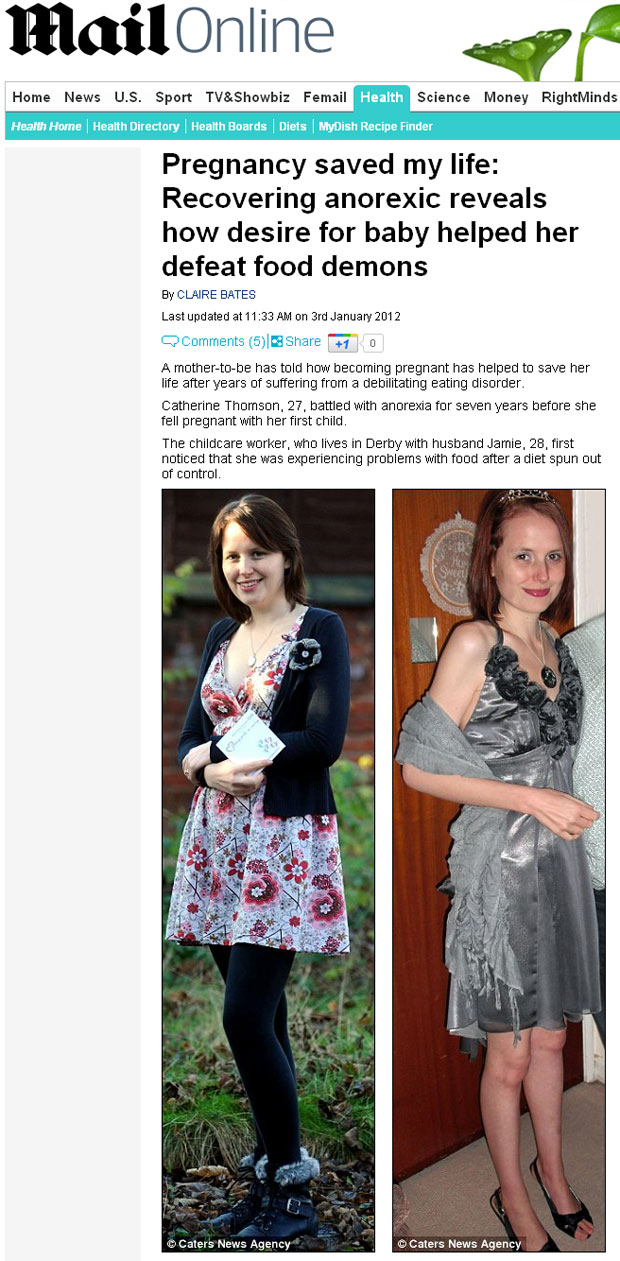 A britânica antes e depois da gravidez. (Foto: Daily Mail / Reprodução)
