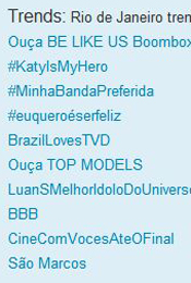 Trending Topics no Rio às 12h15 (Foto: Reprodução)