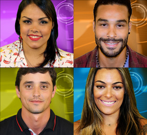 bbb quatro participantes novos (Foto: BBB/TV Globo)