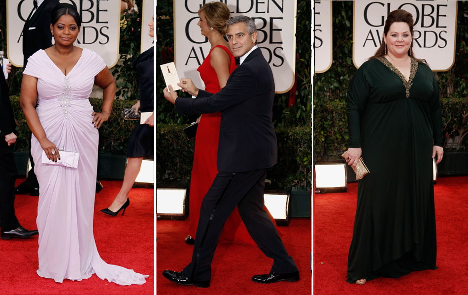 Octavia Spencer ('Histórias cruzadas'), o ator e diretor George Clooney e Melissa McCarthy ('Missão madrinha de casamento')