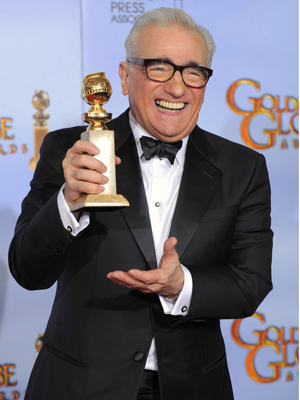 Martin Scorsese, ganhador de melhor direção por "A invenção de Hugo Cabret" (Foto: AP)