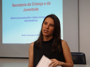 Raquel Lyra debate medidas para a reestruturação da Funase (Foto: Luna Markman/G1)