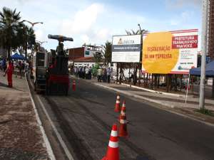 Início das obras de mobilidade urbana para Copa em fortaleza (Foto: Estacio Jr./Divulgação)