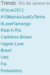Trending Topics no Rio, às 17h37 (Foto: Reprodução)