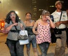 Dentista desce 14 andares 
após tremor (Marcelo Piu/Agência O Globo)