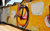 Muro ganha cor durante fórum social (Evandro Oliveira/PMPA)