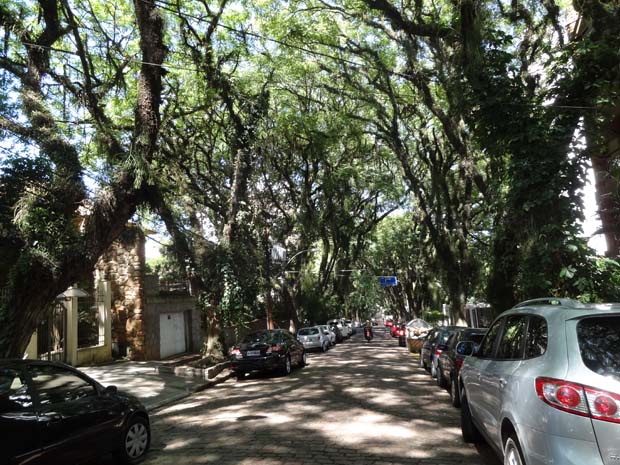Rua Gonçalo de Carvalho, em Porto Alegre (Foto: Tatiana Lopes / G1)