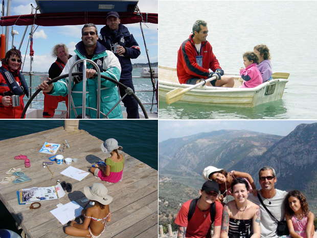 Família cearense viaja pelo mundo de barco  (Foto: Arquivo Pessoal)