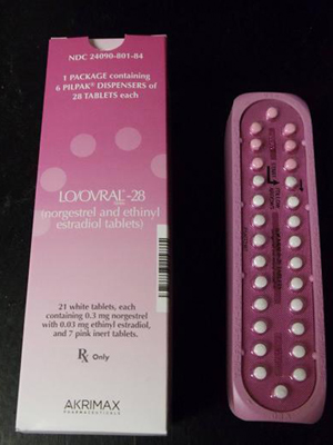 Caixa do remédio Lo/Ovral, comercializado nos Estados Unidos. (Foto: FDA / Reuters / Divulgação)