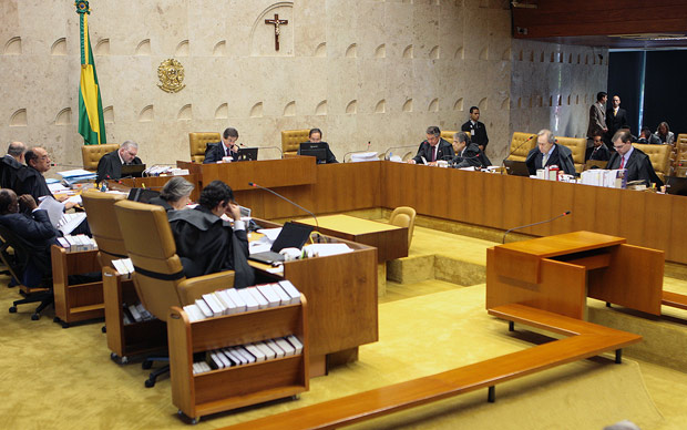 Plenário do Supremo durante análise de limites ao poder do CNJ (Foto: Nelson Jr. / SCO / STF)