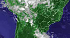 Chuvas devem atingir região 
Sul do país (Reprodução / Cptec / Inpe)