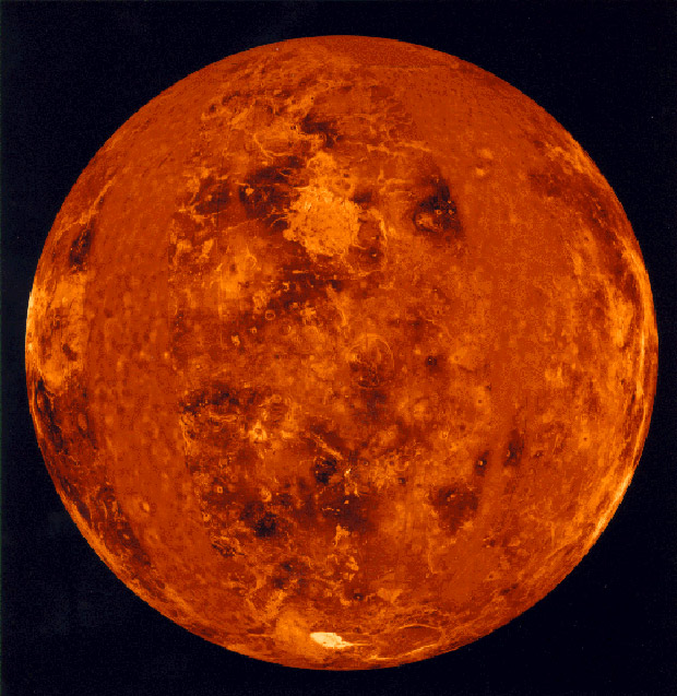 Vênus gira ao redor de seu eixo em aproximadamente 243 dias. (Foto: Nasa)