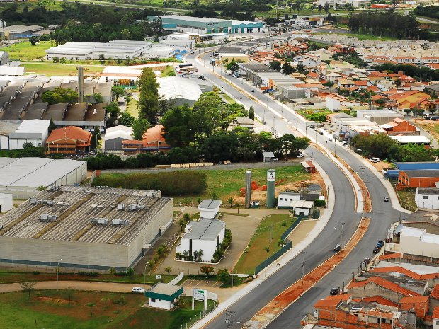 Vista aérea da zona industrial de Sorocaba, SP (Foto: Zaqueu Proença/Secom Sorocaba)