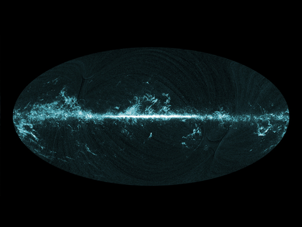 Mapa de regiões de formação estelar na Via Láctea. (Foto: ESA / Nasa / Reuters)