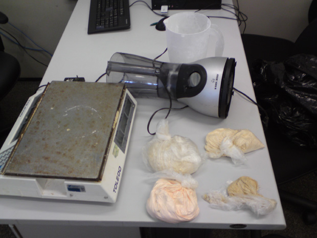 Laboratório de refino de cocaína foi descoberto em Juquitiba, na Grande SP (Foto: Divulgação/Deic)