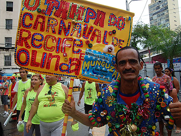 José Flaviano, o tampa do carnaval (Foto: Vitor Tavares / G1)