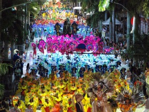 Segundo dia de desfile das escolas de samba de Corumbá, MS (Foto: Kleverton Velasques/ Prefeitura de Corumbá)