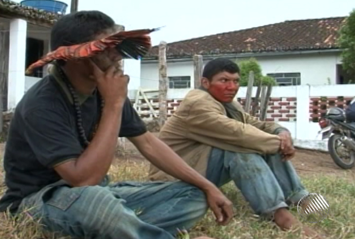 Índios ocupam fazendas na Bahia (Foto: Reprodução/ TV Santa Cruz)