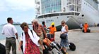 Cruzeiro chega
 a ilha após ficar 3 dias à deriva (AFP)