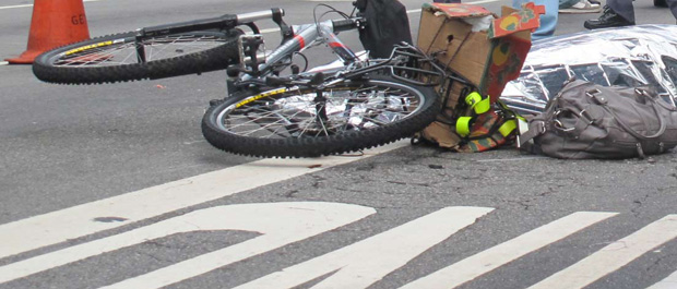 ciclista atropelada paulista (Foto: Rosanne D'Agostino/G1)