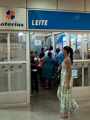 Lotérica no Pituba Parque Center (Foto: Gabriel Gonçalves/G1)