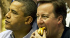 Obama leva Cameron para ver basquete (AP)