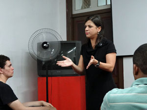 Procuradora Débora Tito dividiu suas experiências no combate ao trabalho escravo. (Foto: Katherine Coutinho / G1)