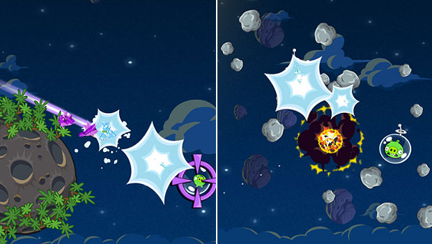 Cenas do novo jogo da Rovio Angry Birds Space (Foto: Divulgação)