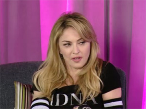 Madonna dá entrevista para divulgar seu novo álbum 'MDNA' (Foto: Reprodução)
