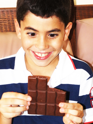 Kevin de 8 anos tem alergia a chocolate na Paraíba (Foto: Inaê Teles/G1)