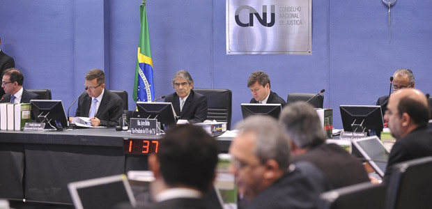 Reunião do CNJ nesta segunda-feira (26) (Foto: Antônio Cruz / Agência Brasil)