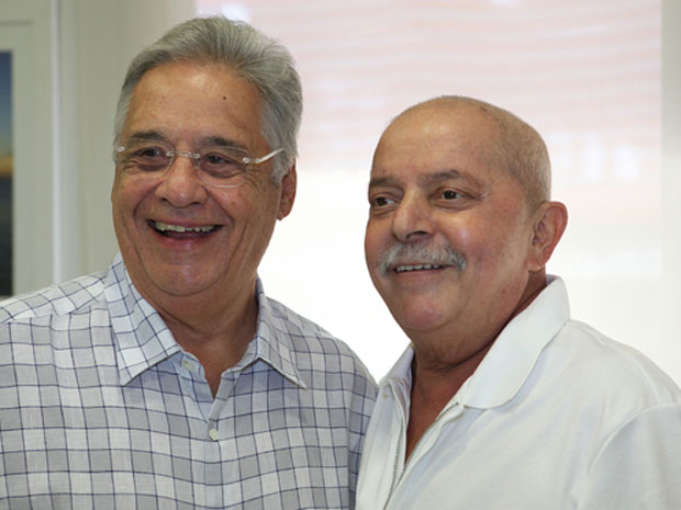 Lula recebeu a visita de Fernando Henrique no hospital (Foto: Ricardo Stuckert/Instituto Lula)