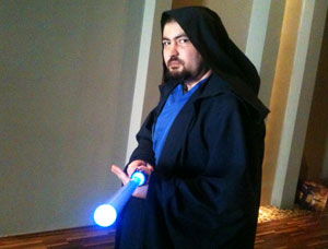 Marlon Ferreira encarna um Jedi de verdade no mundo real (Foto: Gustavo Petró/G1)