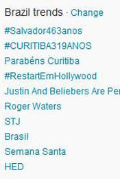 Trending Topics no Brasil às 12h03 (Foto: Reprodução)