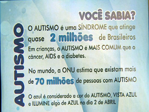 São Carlos, SP, comemora dia de conscientização do Autismo (Foto: Reprodução/EPTV)