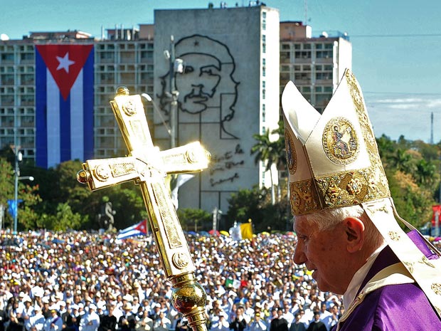Papa Bento XVI esteve em Havana na última quinta (28) (Foto: Osservatore Romano/AFP)