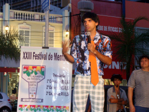 Bagaceira foi eleito o "Mentiroso de 2011" na Praça do Ferreira, em Fortaleza. (Foto: Jader Soares/Arquivo Pessoal)