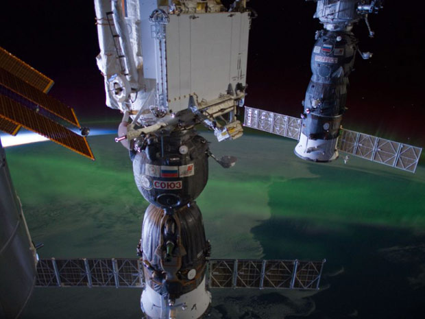 Foto mostra Terra vista da Estação Espacial Internacional (Foto: Nasa)