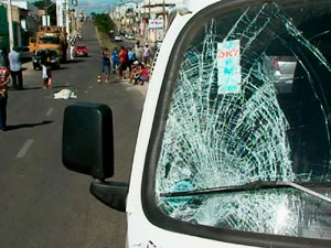 Idoso morre atropelado por veículo da prefeitura de Vitória da Conquista (Foto: Imagem/TV Sudoeste)