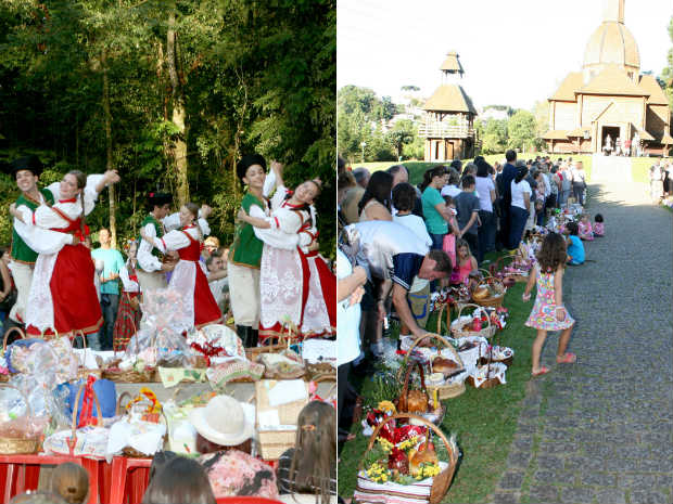 Benção dos alimentos é uma das mais tradicionais comemorações da Ucrânia e da Polônia (Foto: Divulgação/Prefeitura de Curitiba)