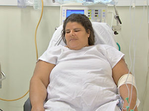 Mulher com 141 kg aguardou 7 anos para fazer cirurgia (Foto: Iara Vilela / G1)
