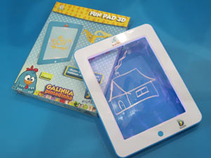 Dican lança o Fun Pad 3D para crianças a partir dos 3 anos (Foto: Fabíola Glenia/G1)