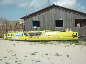 Barco nº 64 - Moana foi localizado na Ilha dos Lençois, no Maranhão (Foto: Divulgação)