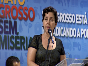 Ministra lança program em Cuiabá (Foto: Reprodução/TVCA)
