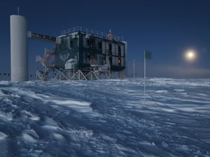 Detector de neutrinos IceCube (Foto: NSF/M. McMahon)
