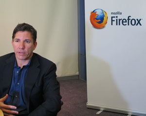 Gary Kovacs, CEO da Mozilla, lança sistema operacional da empresa no Brasil (Foto: Laura Brentano/G1)