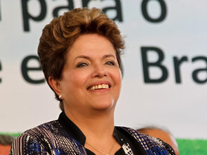 A presidente Dilma Rousseff durante cerimônia em Rosário do Catete (SE) (Foto: Roberto Stuckert Filho / Presidência)